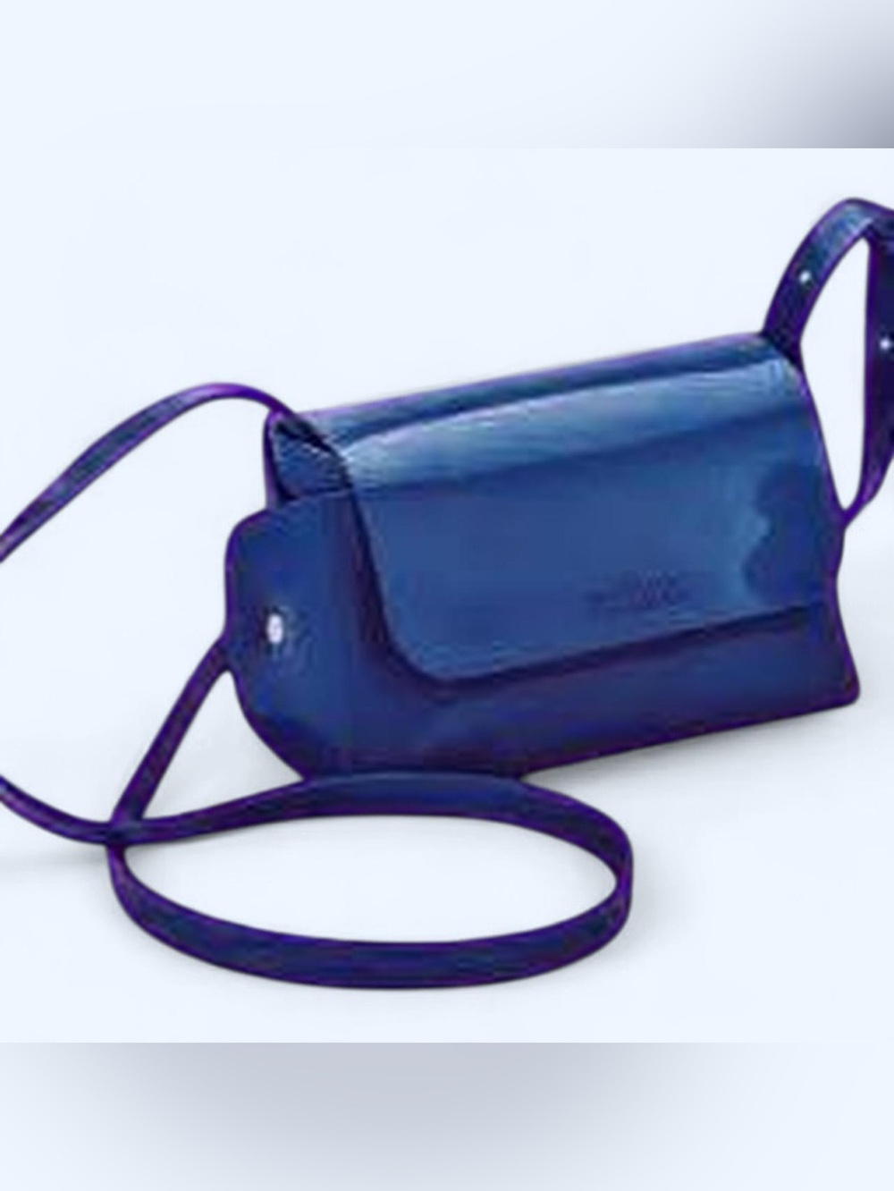 Original Bubble Gum Scent Jelly Belt Bag by Melissa dark cobalt EUC